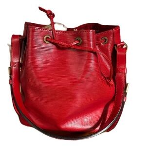 Louis Vuitton Petit Noe Red Epi Leather Vintage Shoulder Bag